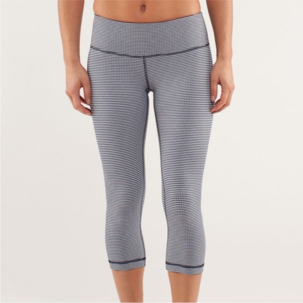 Lululemon Wunder Under Crop Gingham Plaid Leggings